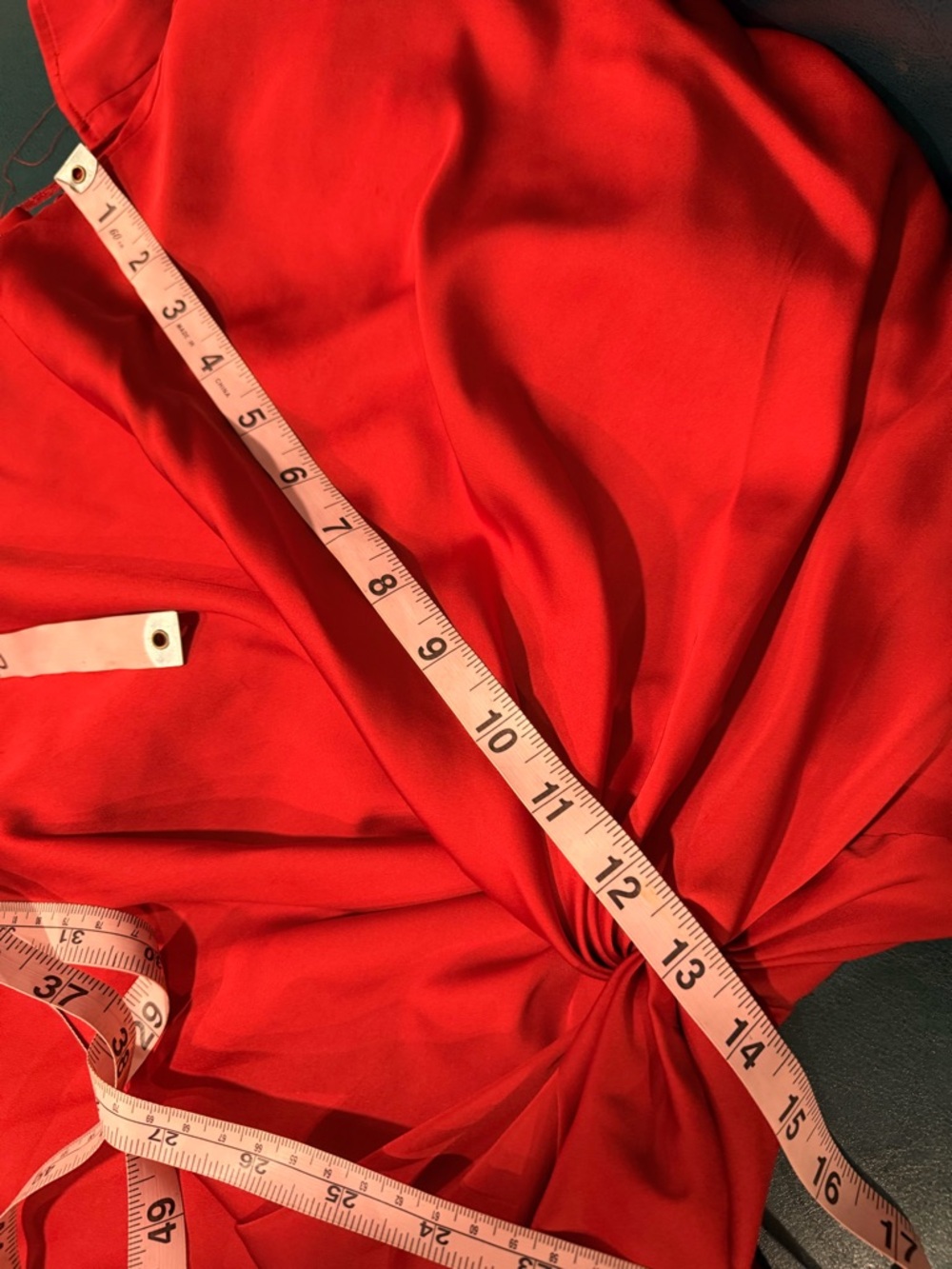 GUESS Red One-Shoulder Asymmetrical Ruffle Dress - Picture 9 of 11